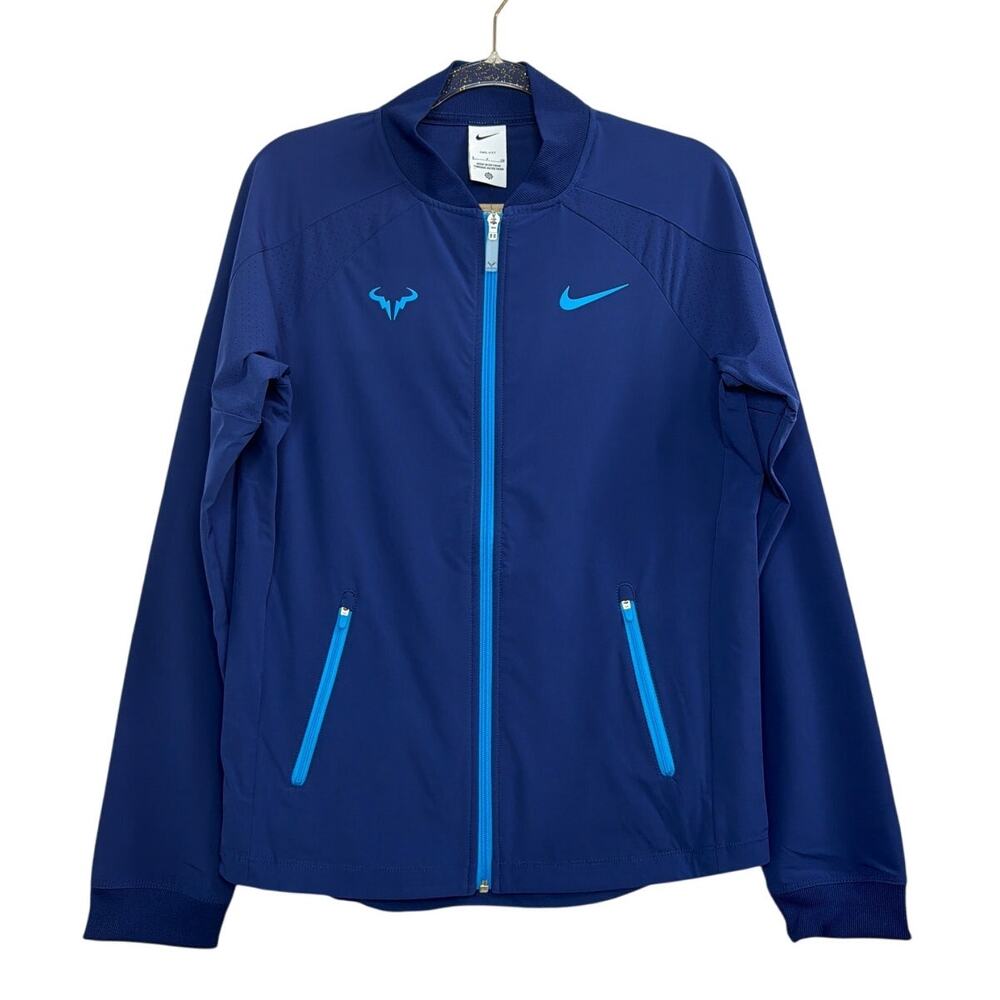 NWT Nike Dri-Fit Rafa Nadal Blue Tennis Jacket Mens Size Small (DV2885-492) - Picture 5 of 10